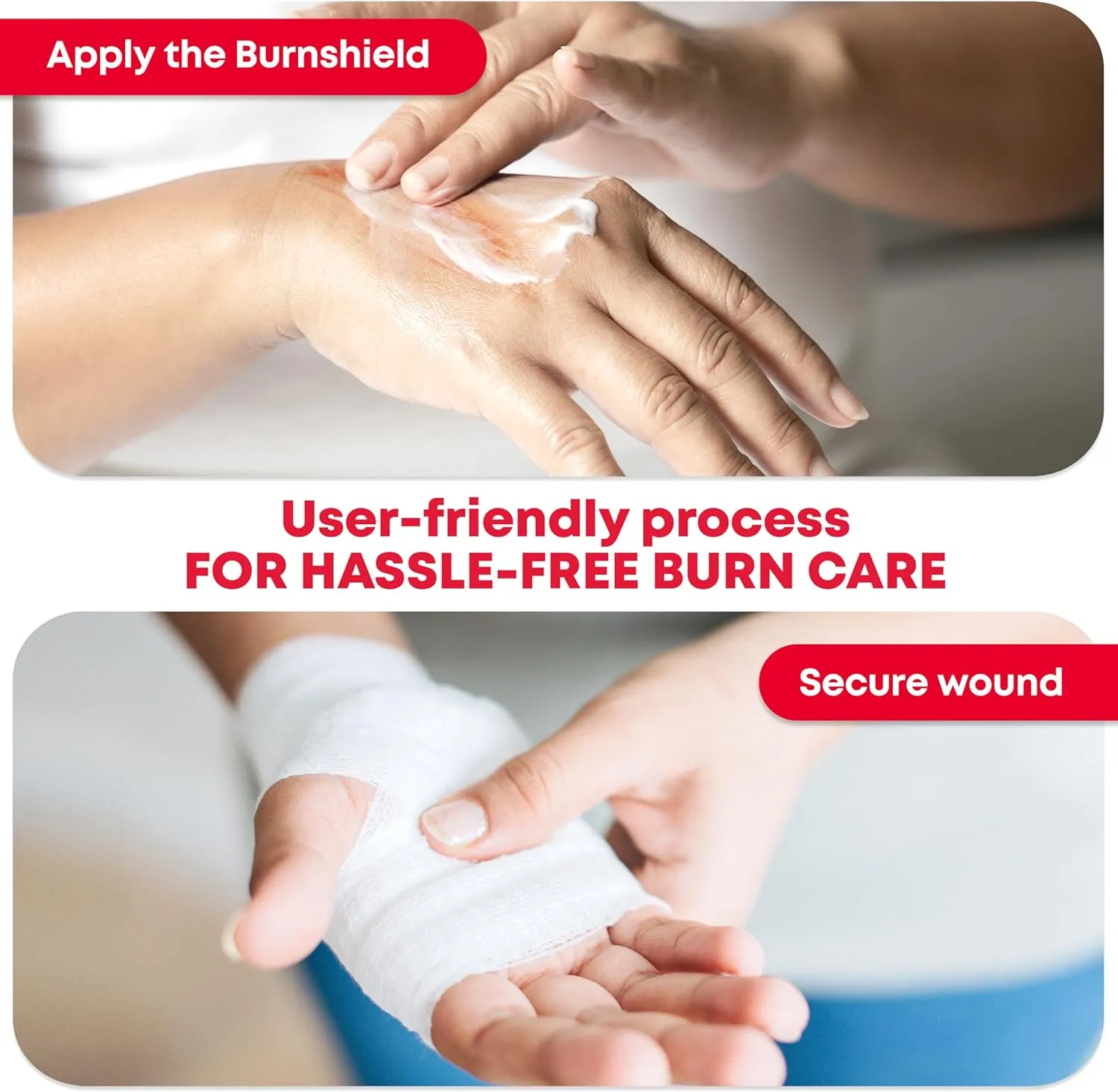 Ever Ready First Aid Emergency Burn Kit in Compact First Aid All-Purpose Resealable Pack for Home, Office & Travel