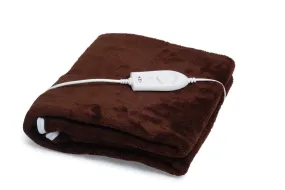 Expressions Signature Electric Bed Warmer - Electric Under Blanket - Single Bed Size (150cms x 80cms) with 3 Heat Settings & Dual Safety Feature with Over Heat Protection - Color: Brown