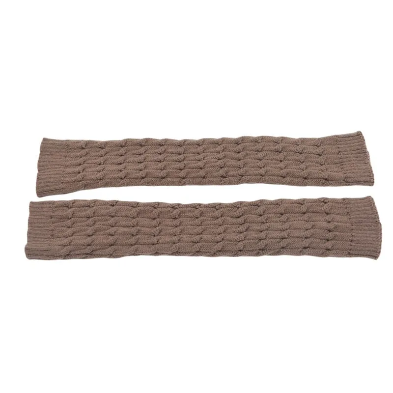 Fashion Leg Warmers Women Warm Knee High Winter Knit Solid Crochet Leg Warmer Socks Warm Boot Cuffs Beenwarmers Long Socks Hot
