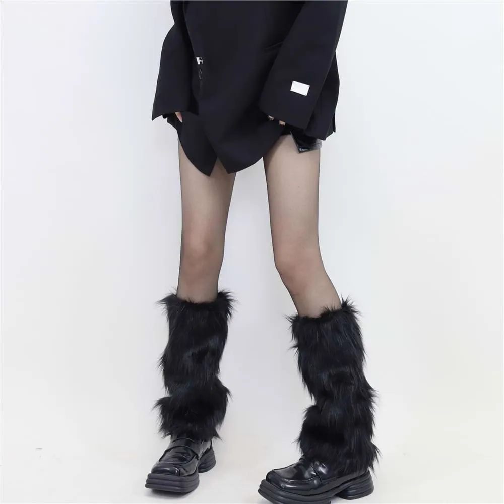 Faux Fur Leg Warmers