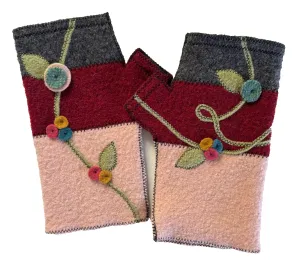 FG055 Blushing Bird Fingerless Gloves