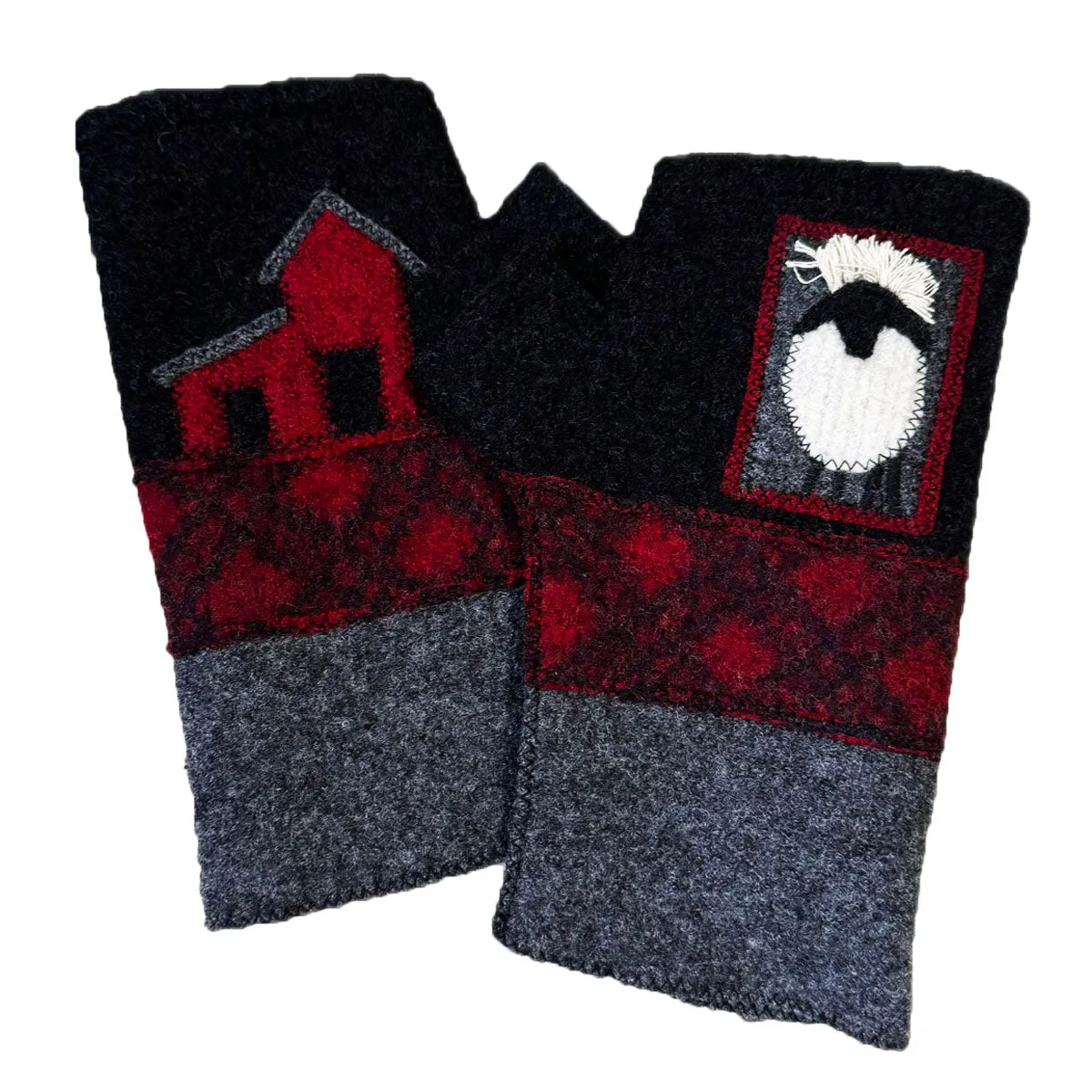 FG076 Black Sheep Fingerless Gloves