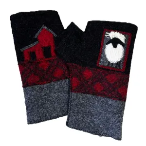 FG076 Black Sheep Fingerless Gloves