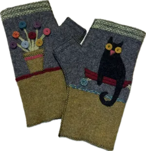 FG089 Boo Fingerless Gloves