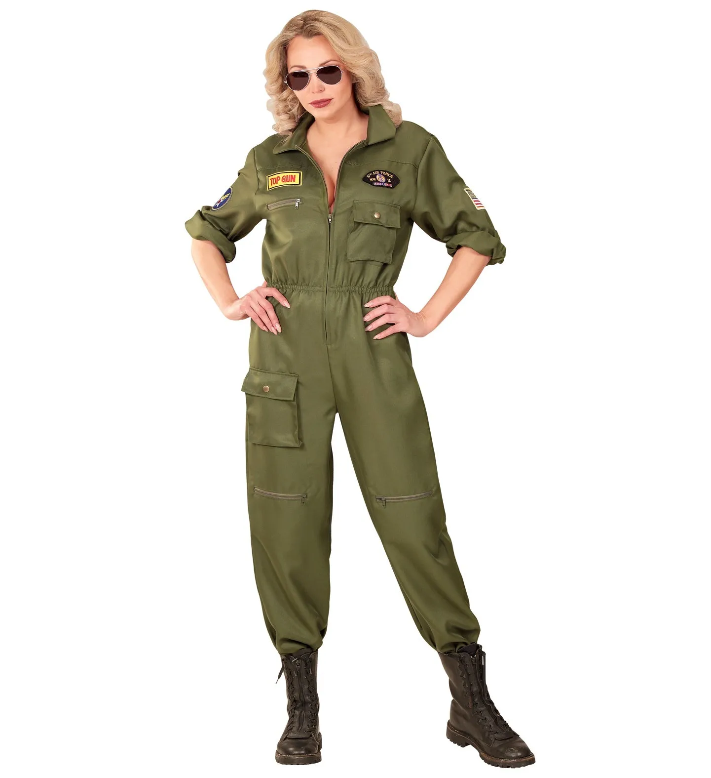 Fighter Jet Pilot Maverick Costume Ladies