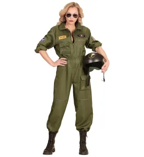 Fighter Jet Pilot Maverick Costume Ladies