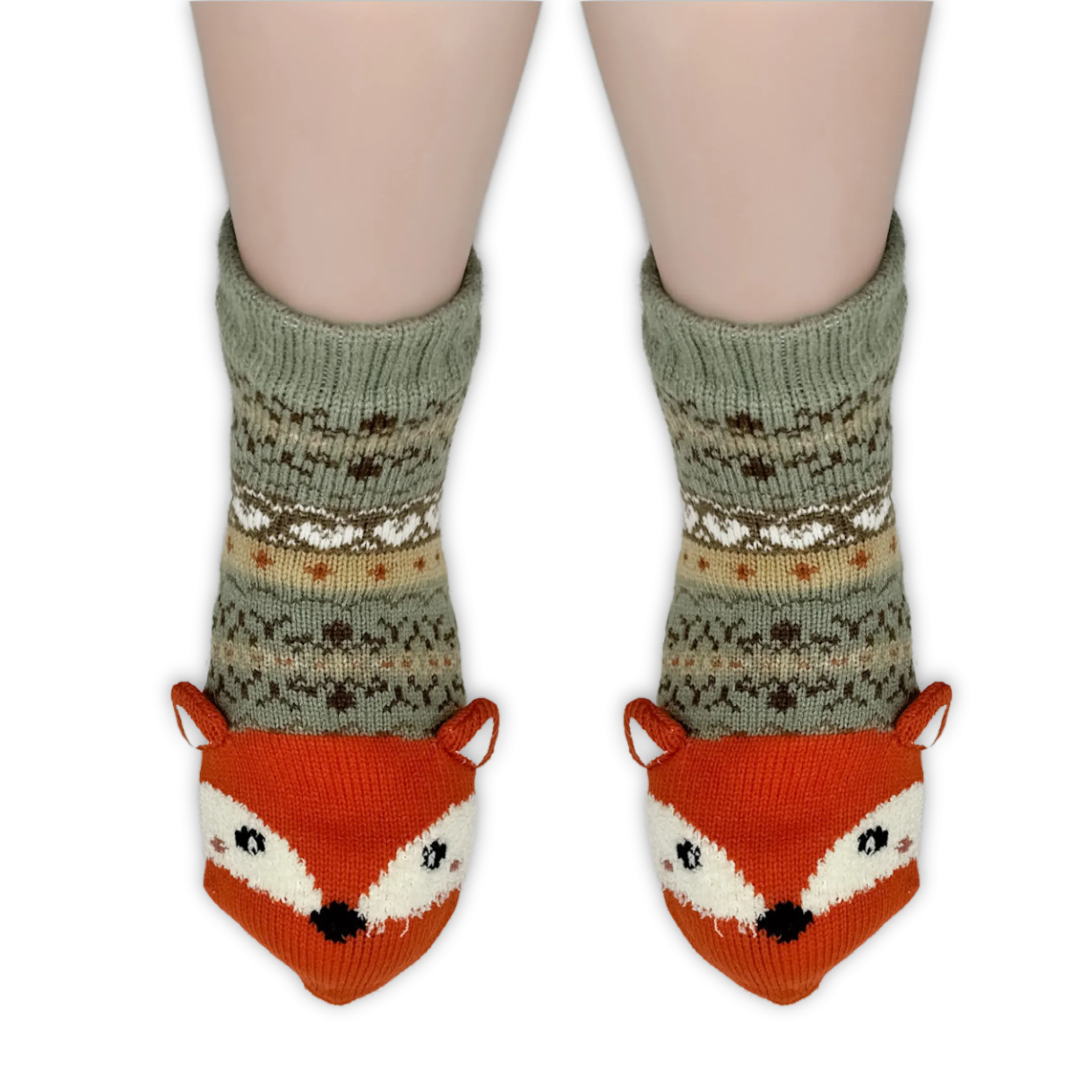 Fox 3D Ears Cozy Warmer™ Slipper Socks