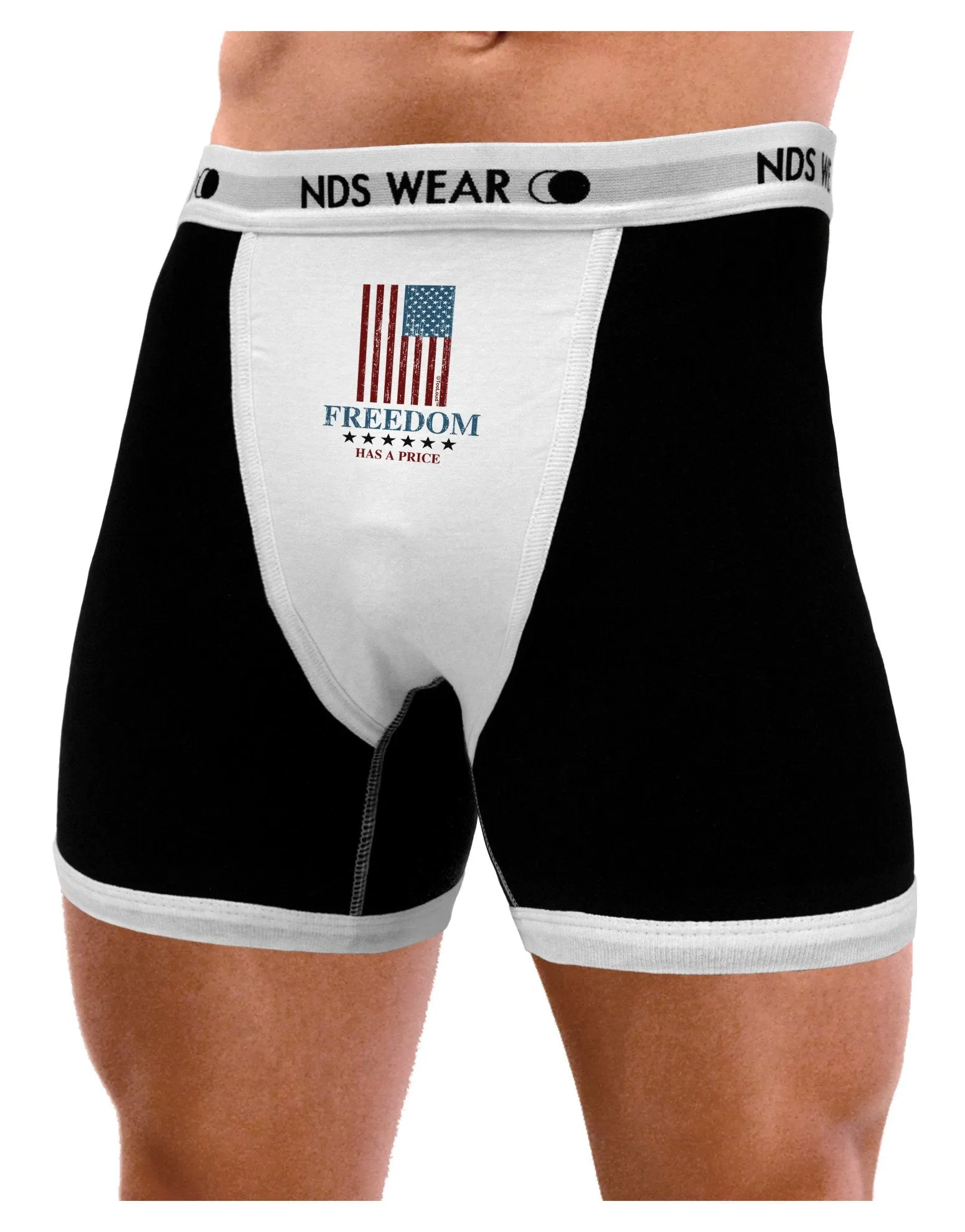 Freedom Flag Color Mens Boxer Brief Underwear