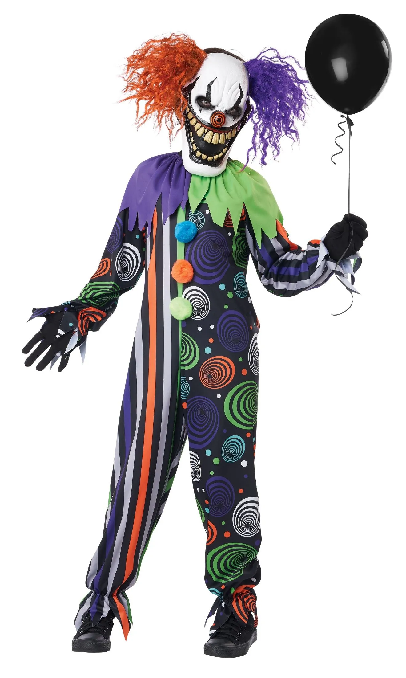 Funhouse Fiend Horror Clown Costume Boys