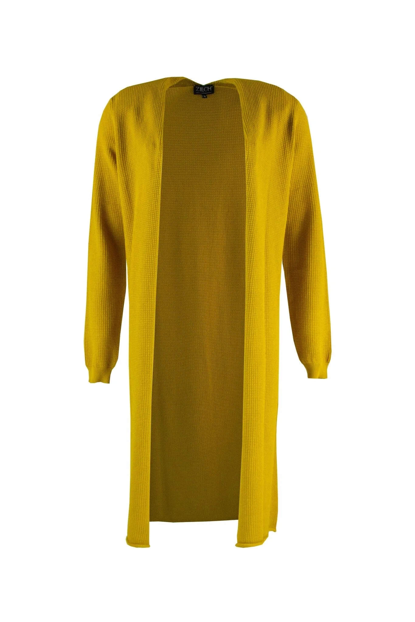 Geel Lang Vest | Zilch Cardigan Honey