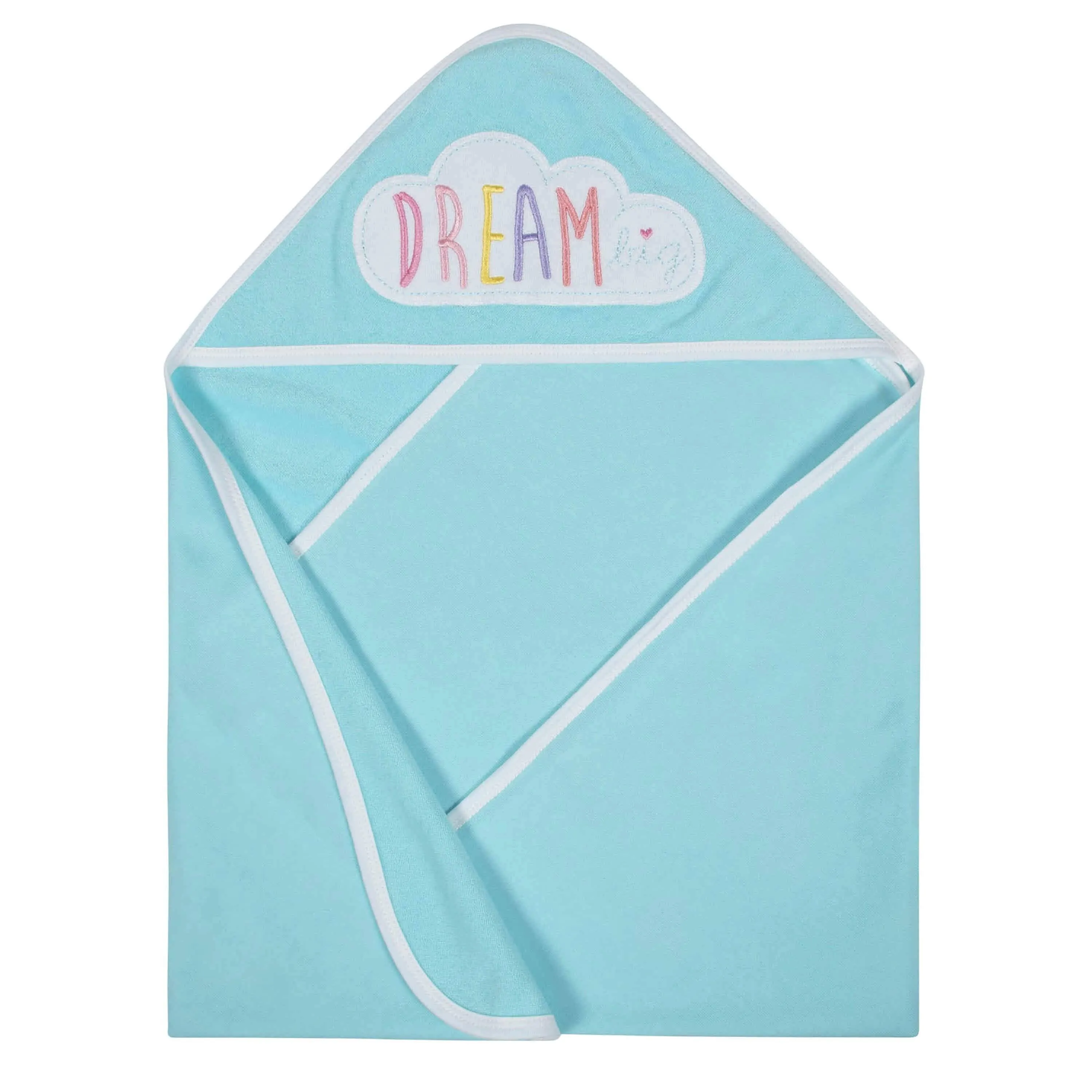 Gerber® Organic 2-Pack Baby Girls Clouds Hooded Towels