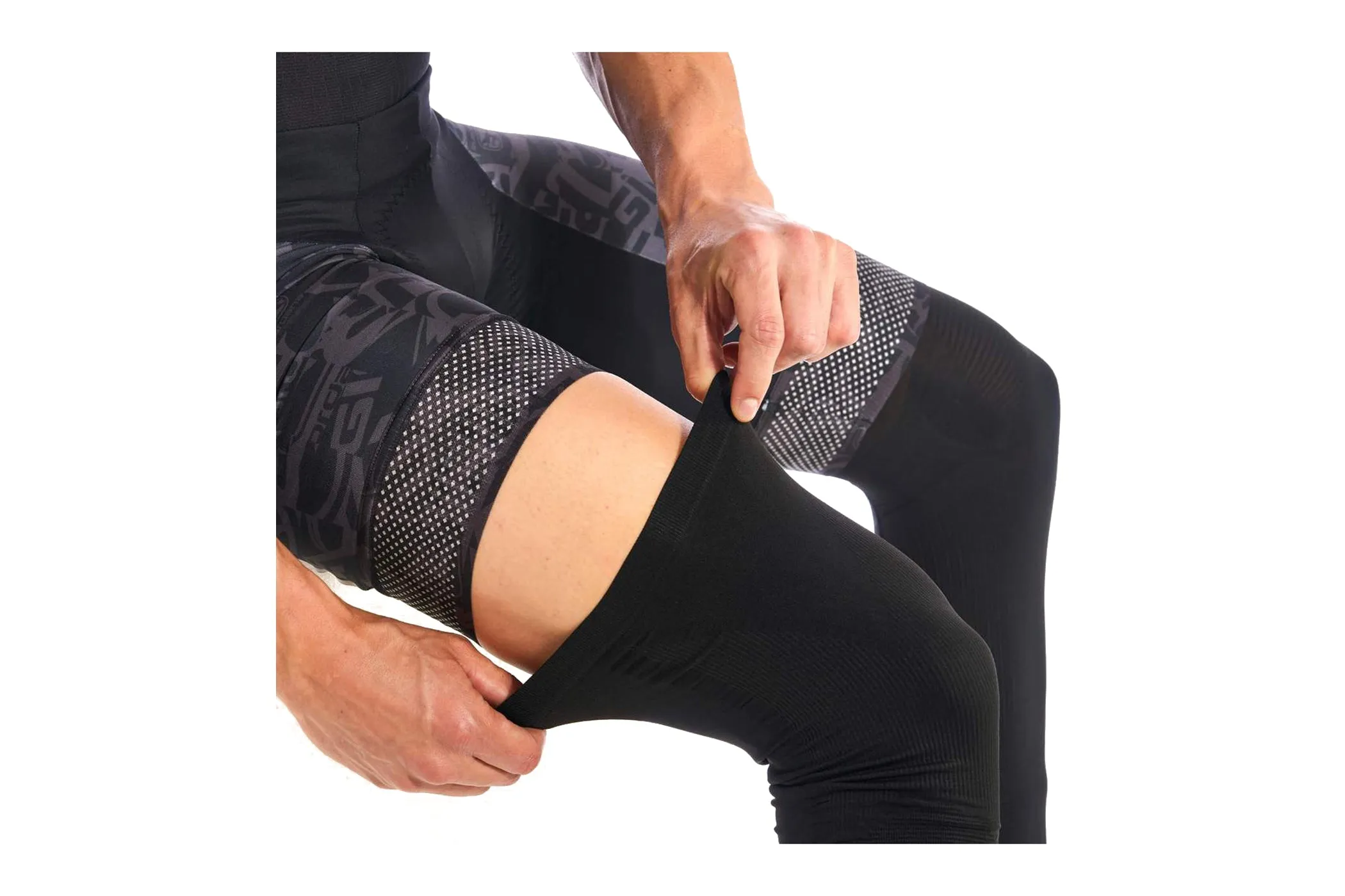 Giordana Knitted Dryarn Leg Warmers Black