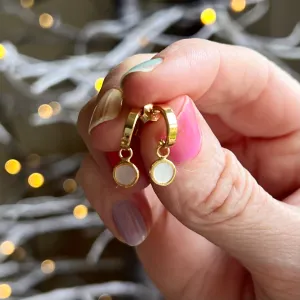 Gold Drop Half Huggies
