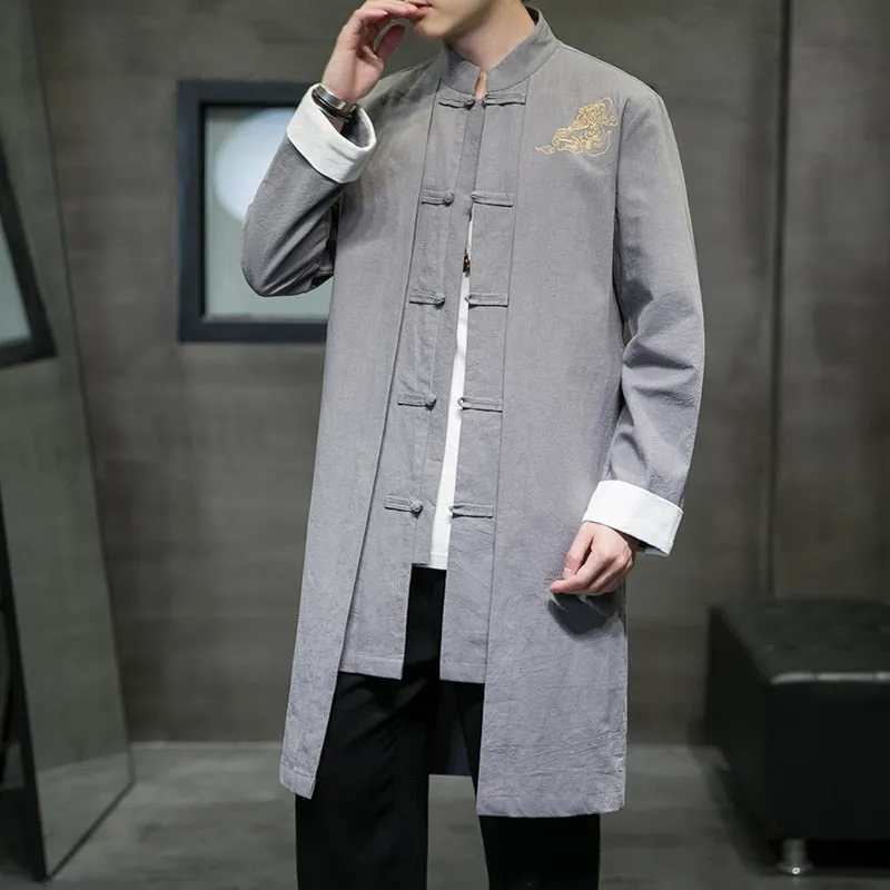 Golden cloud trench jacket