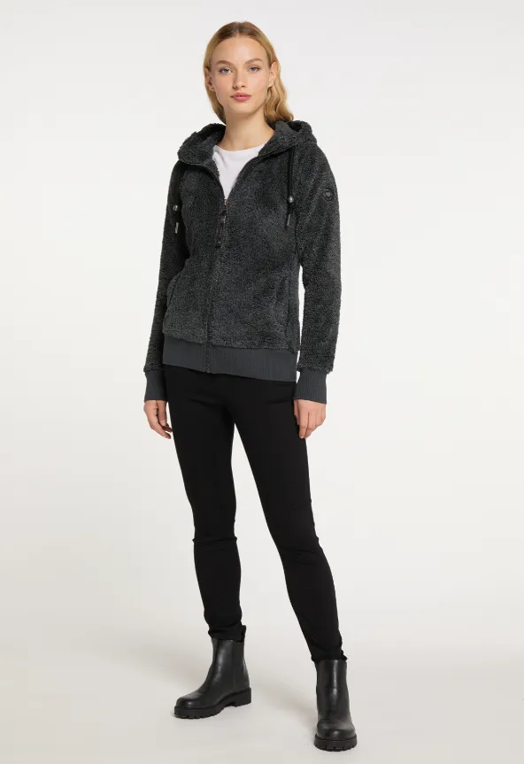 Grijs warm vest | Ragwear sweatshirt Vilma dark grey