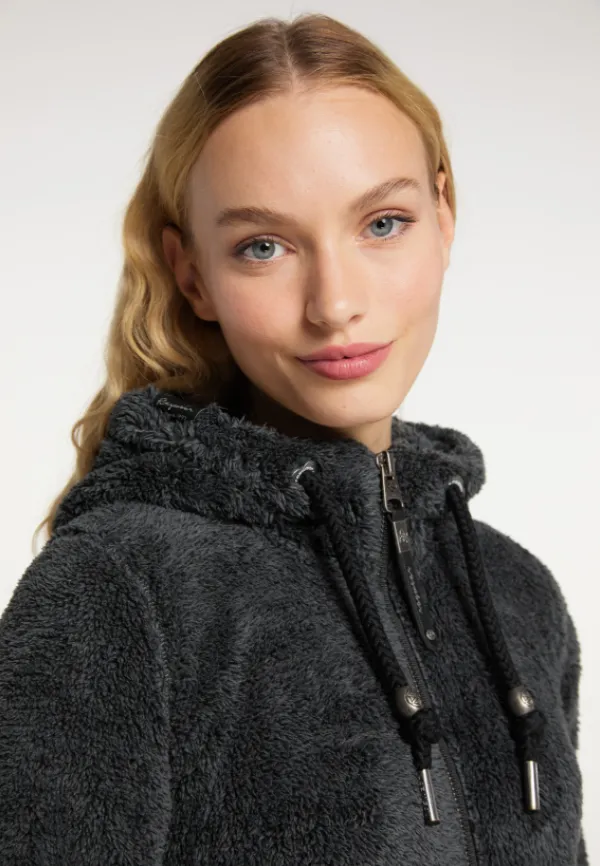Grijs warm vest | Ragwear sweatshirt Vilma dark grey