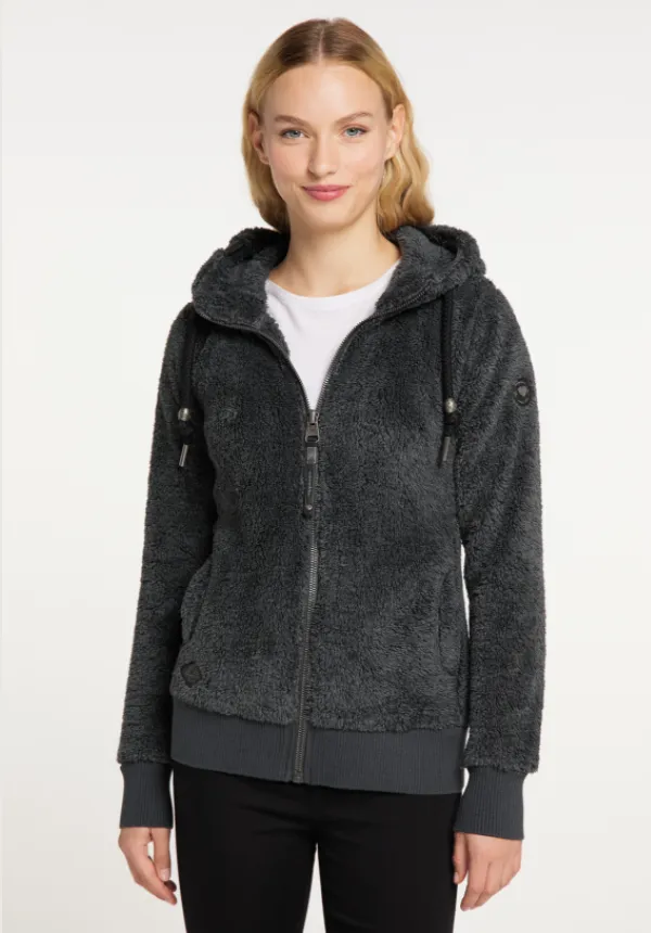 Grijs warm vest | Ragwear sweatshirt Vilma dark grey
