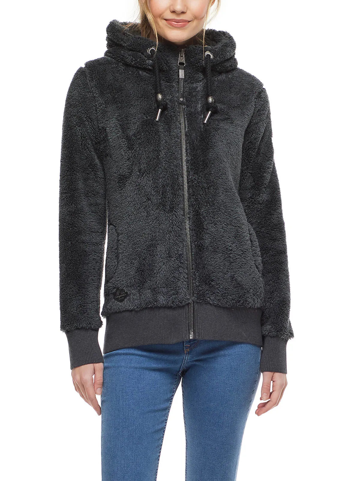 Grijs warm vest | Ragwear sweatshirt Vilma dark grey