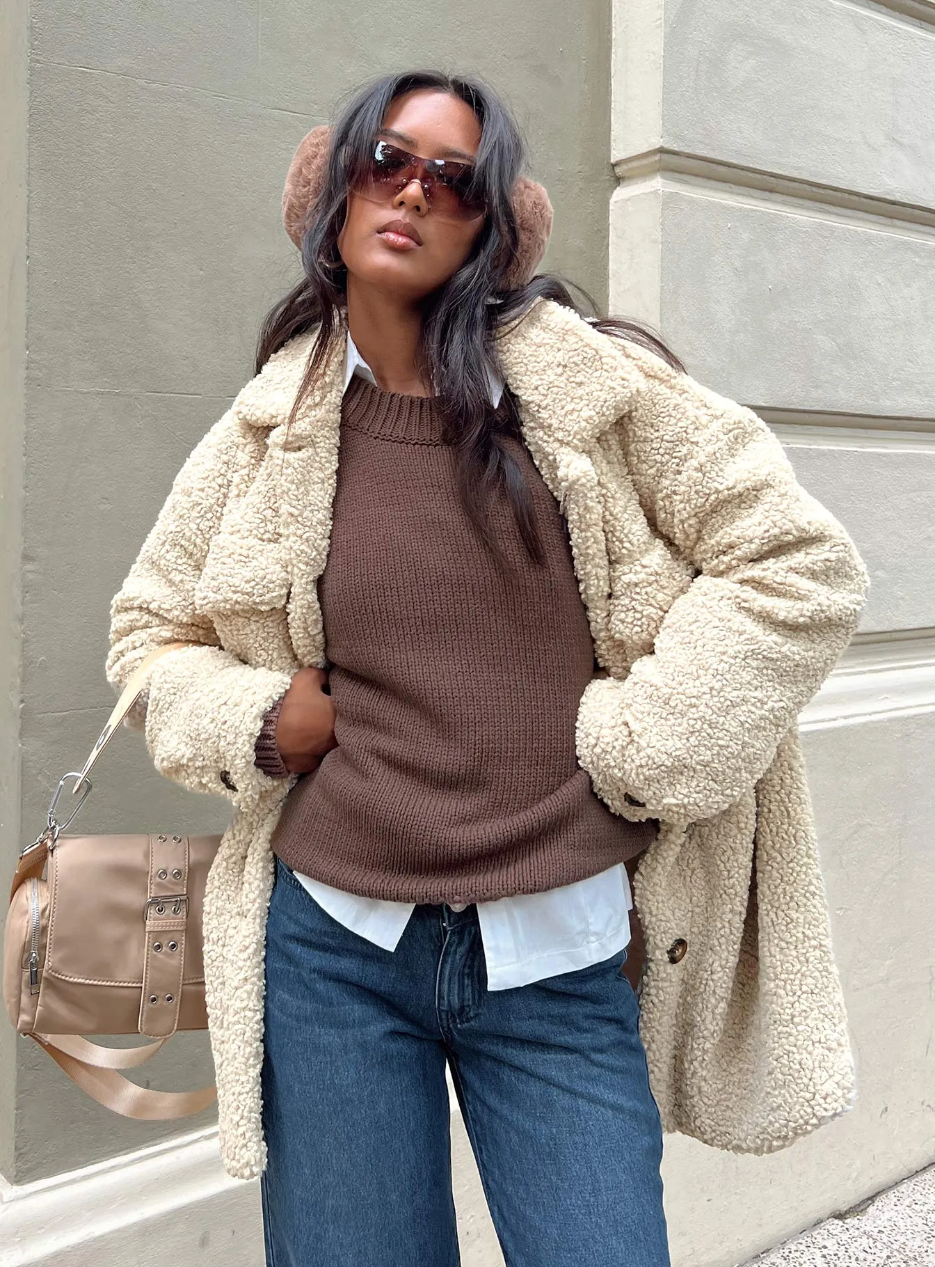 Harmony Knit Sweater Dark Brown
