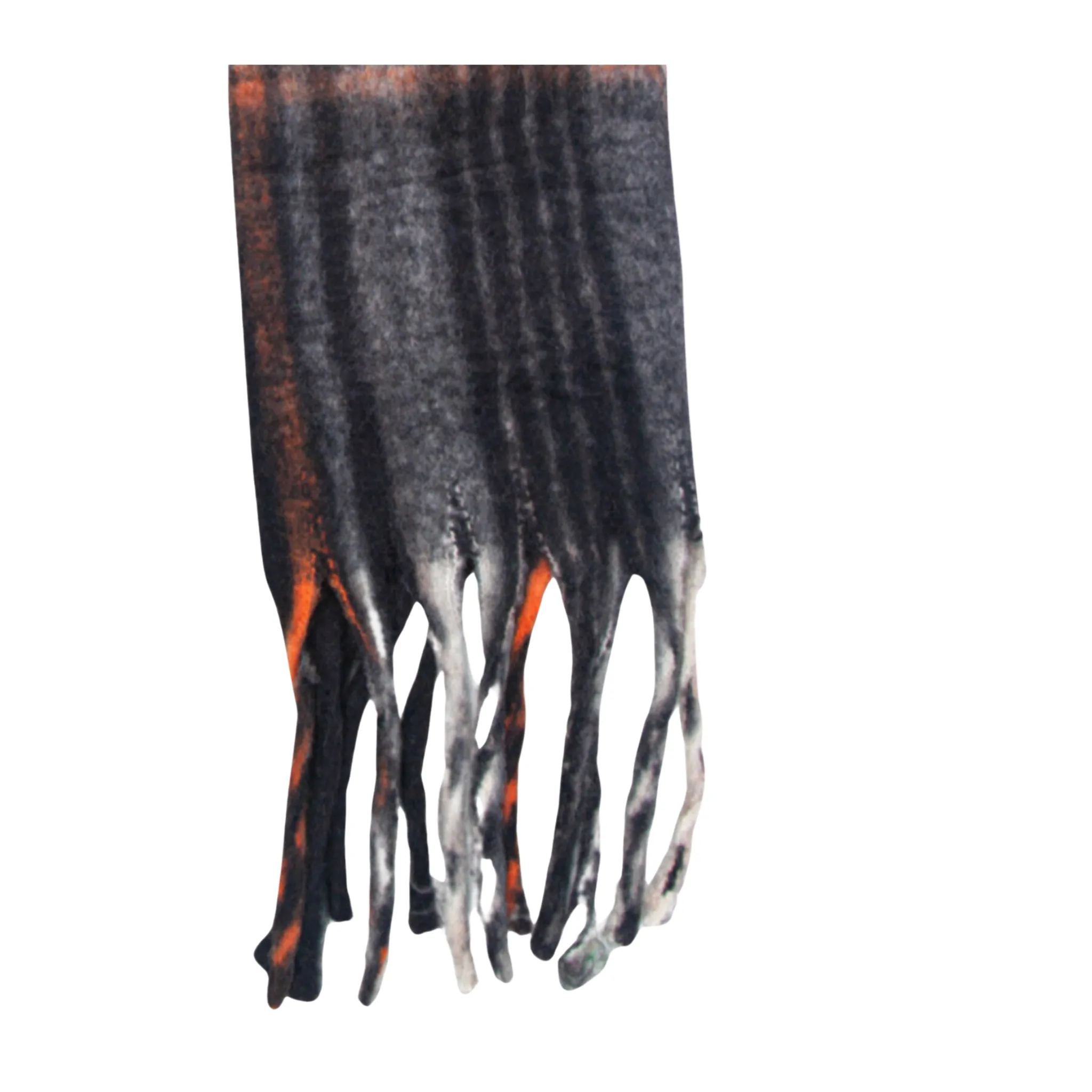 Heavyweight Check Print Scarf - Black