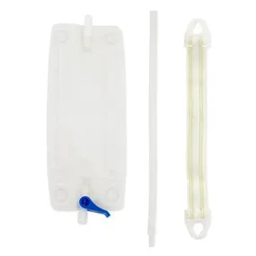 Hollister 9349 Urinary Leg Bag Combination Pack Large 30oz (900ml) 11-1/8" (28cm) Long 5" (12cm) Wide