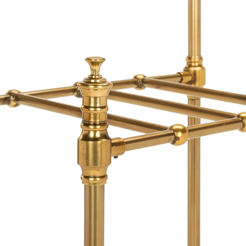 Hollow 80" 4-Hook Coat Rack with Umbrella Stand