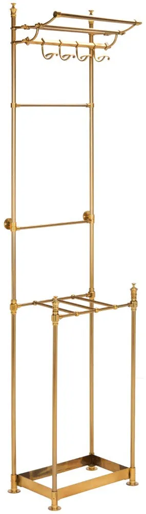 Hollow 80" 4-Hook Coat Rack with Umbrella Stand