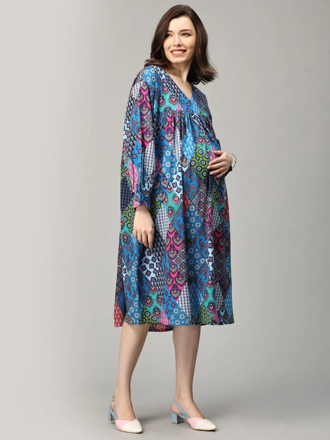 Hue-La-La Maternity and Nursing Dress