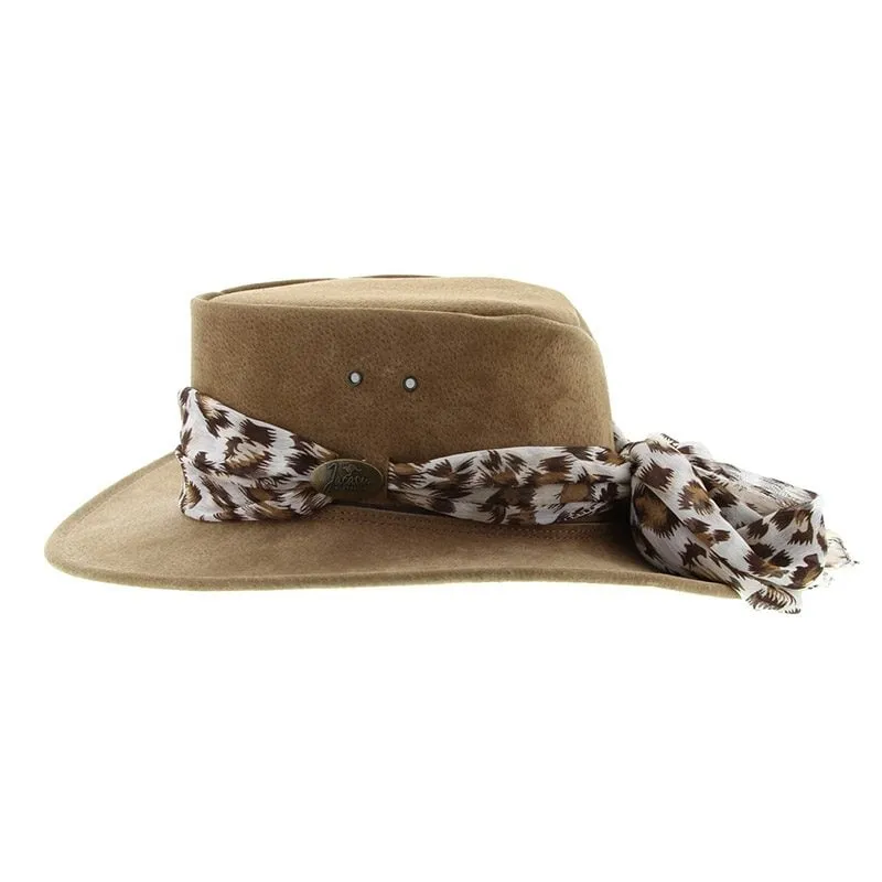 Jacaru Hats Jillaroo Suede - Mushroom