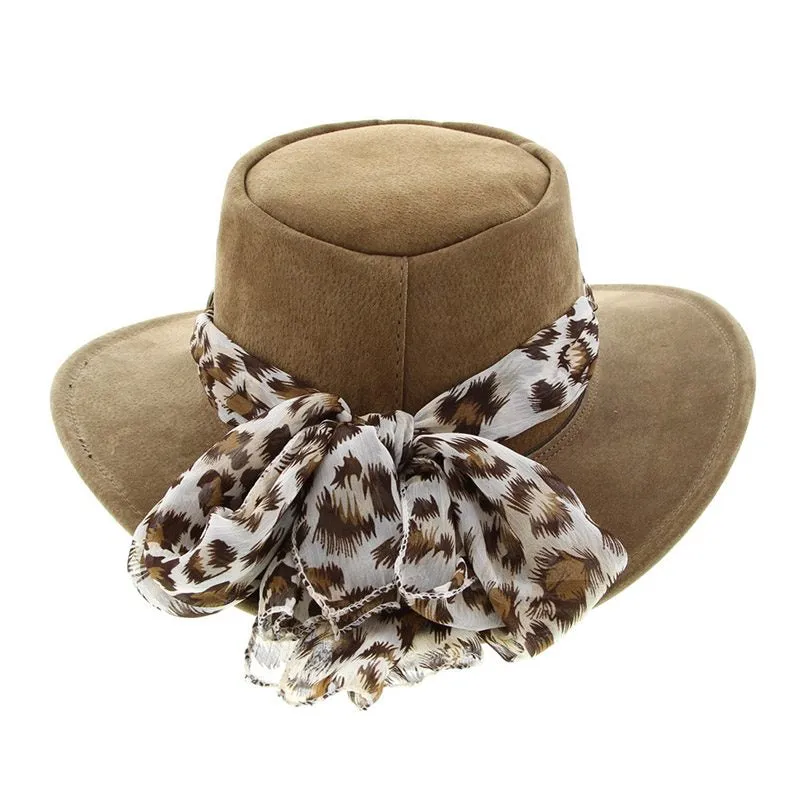 Jacaru Hats Jillaroo Suede - Mushroom