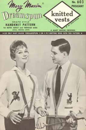 Knitted Pheasant Vest Pattern