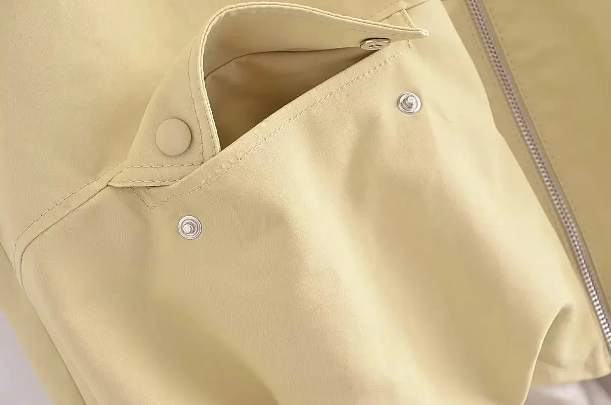 Ladies Solid Color Crew Neck Sleeveless Ruched Vest 2659