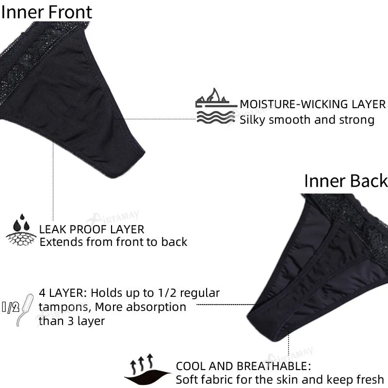 Large Size Four-layer Absorption Menstrual Leak-proof Physiological Underwear