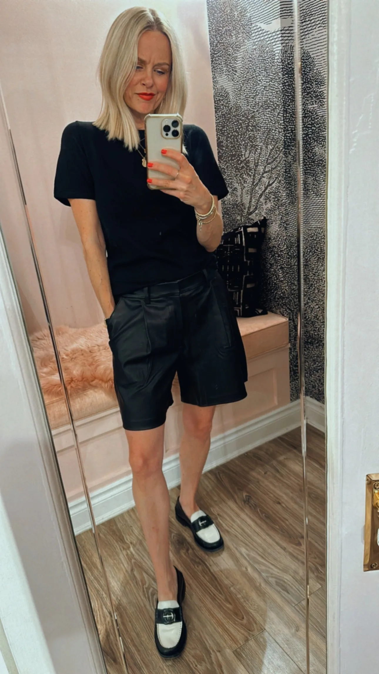 Leather Trouser Shorts