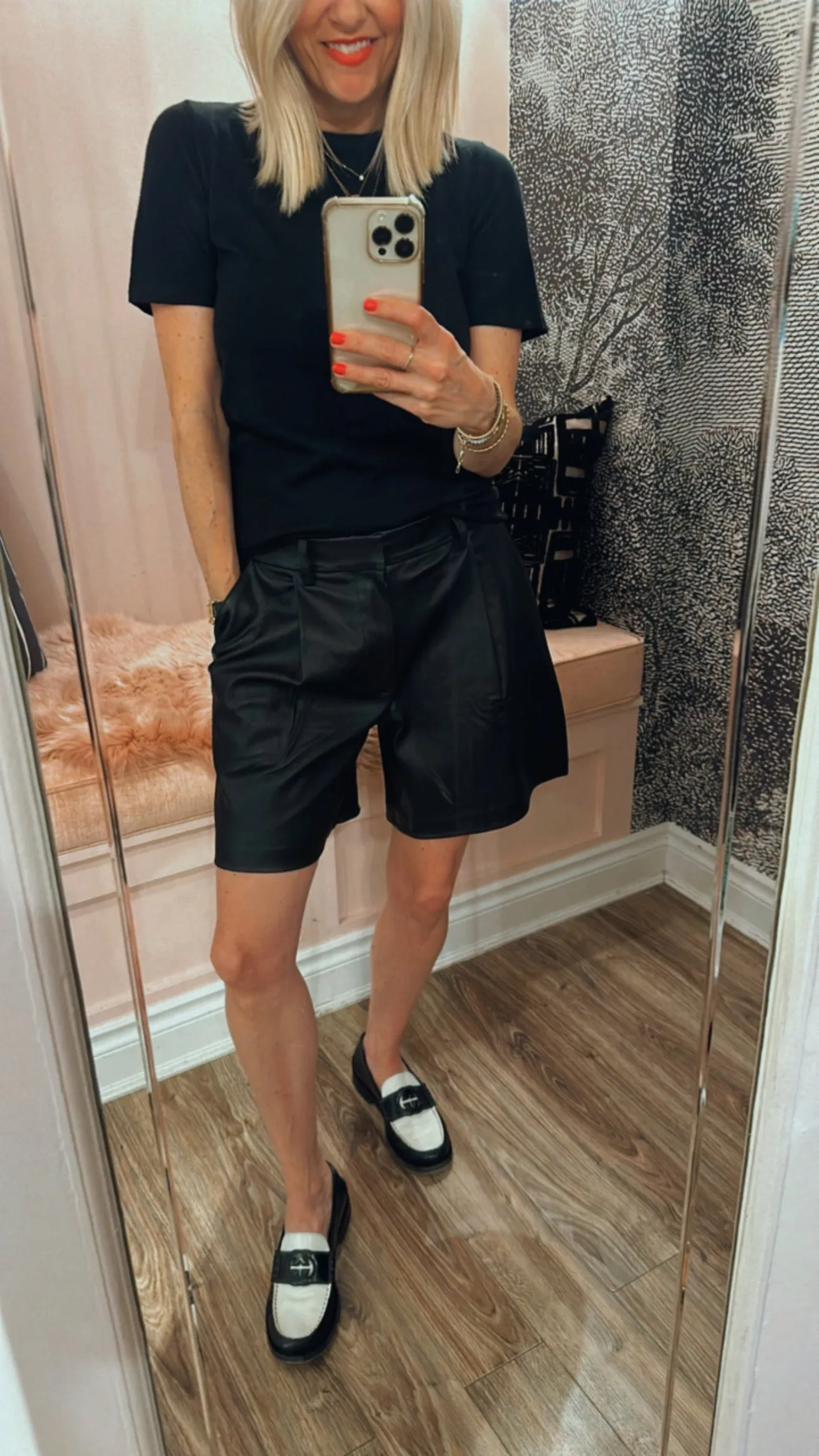Leather Trouser Shorts