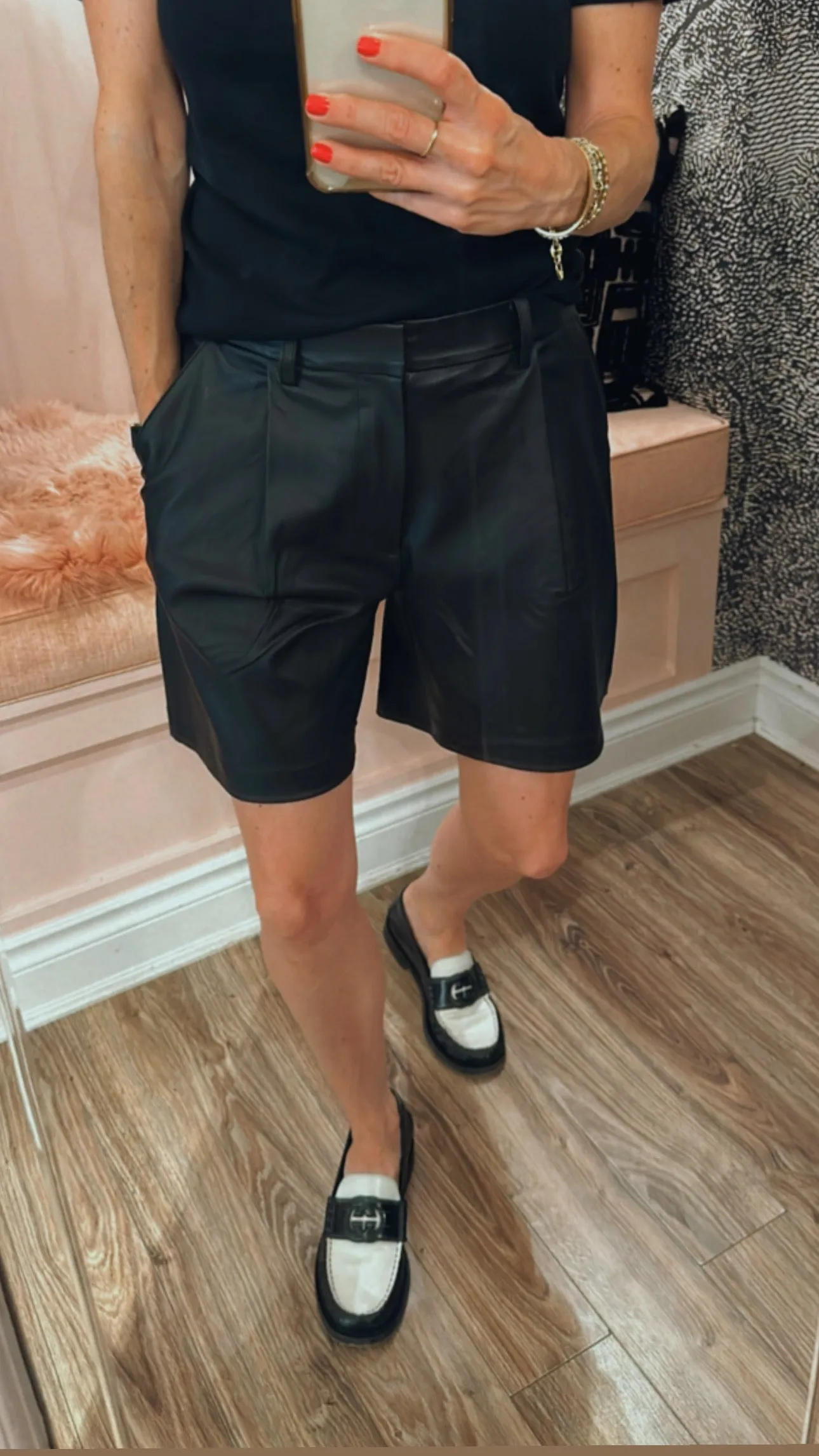 Leather Trouser Shorts