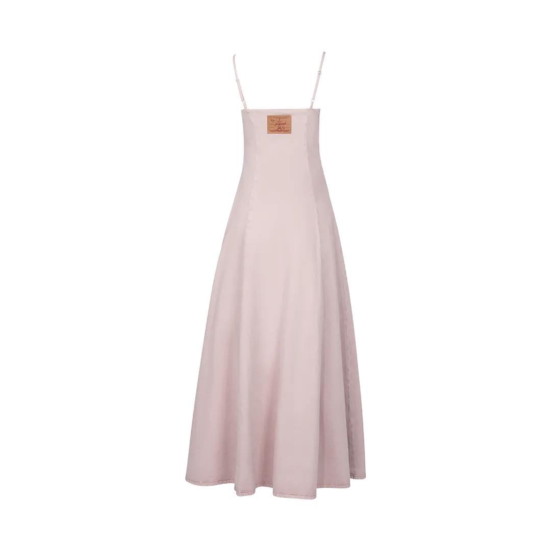 Leg Out Denim Maxi Dress