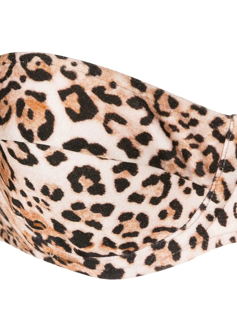 Leopard High-Leg Strapless Bikini
