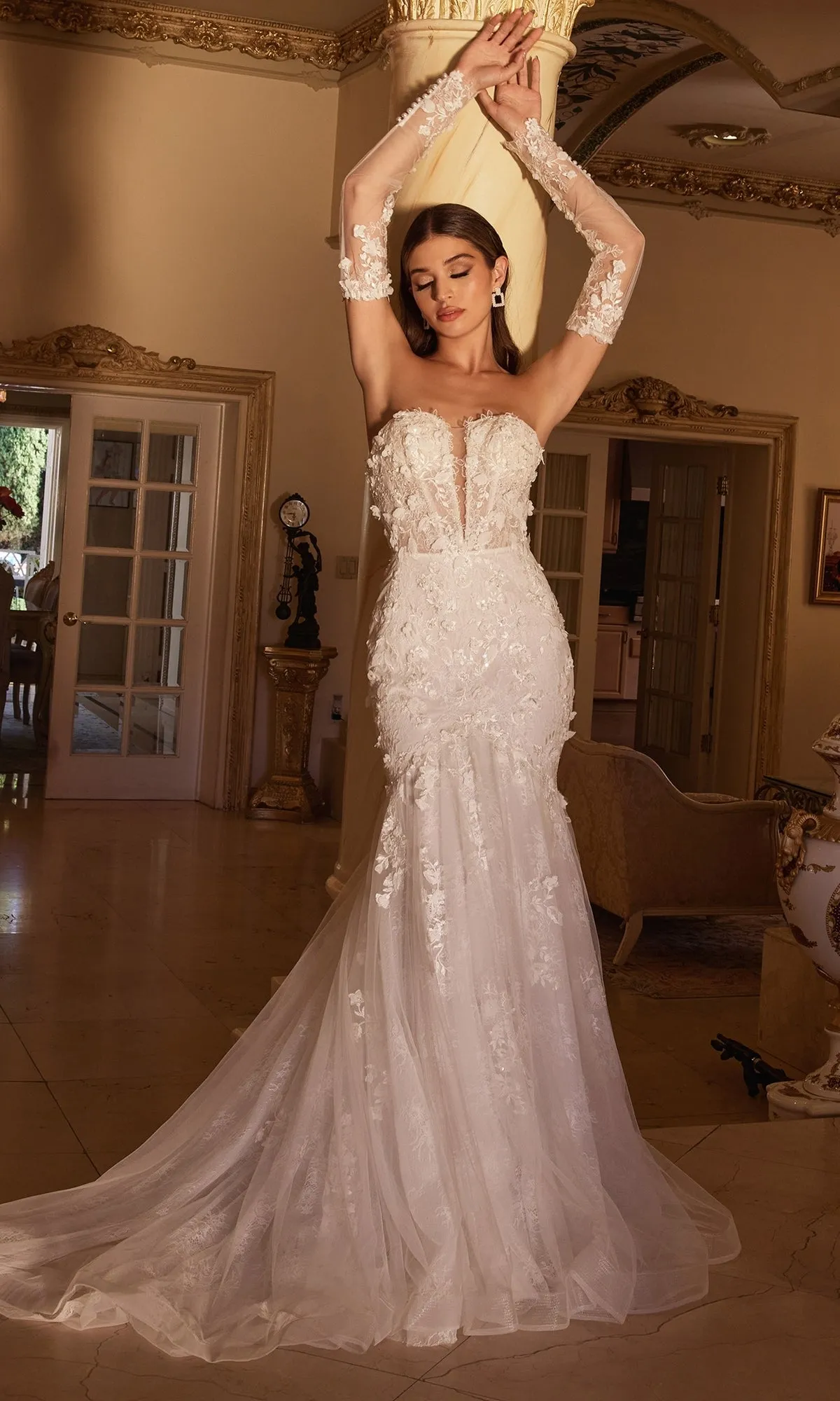 Long Formal Dress CD977W by Ladivine