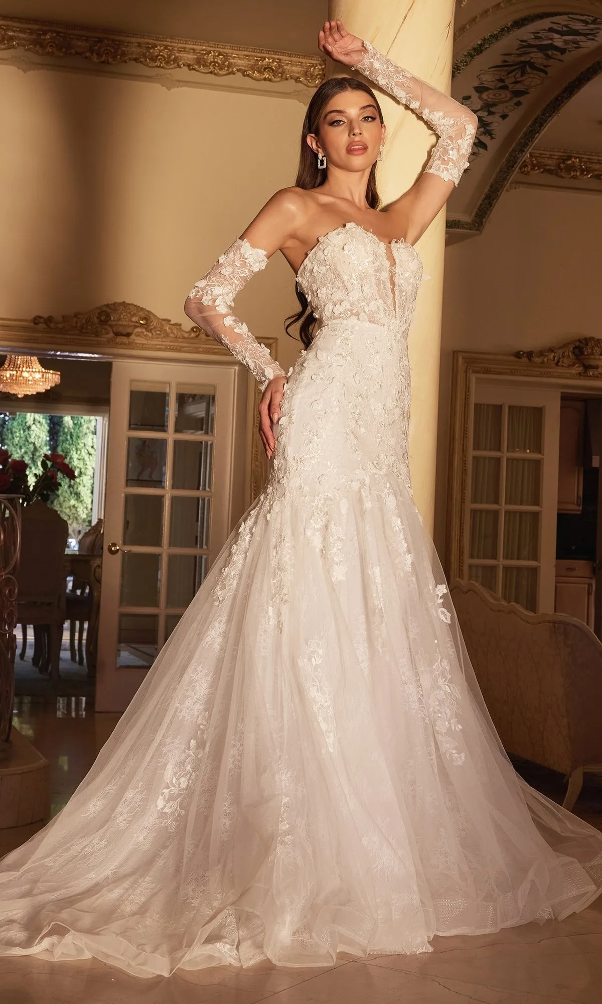 Long Formal Dress CD977W by Ladivine