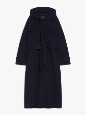 Long wool broadcloth coat