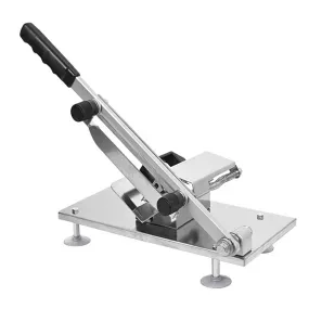 Manual Frozen Meat Slicing Machine Handle Slice Cutting Commercial Grade Stainless Steel