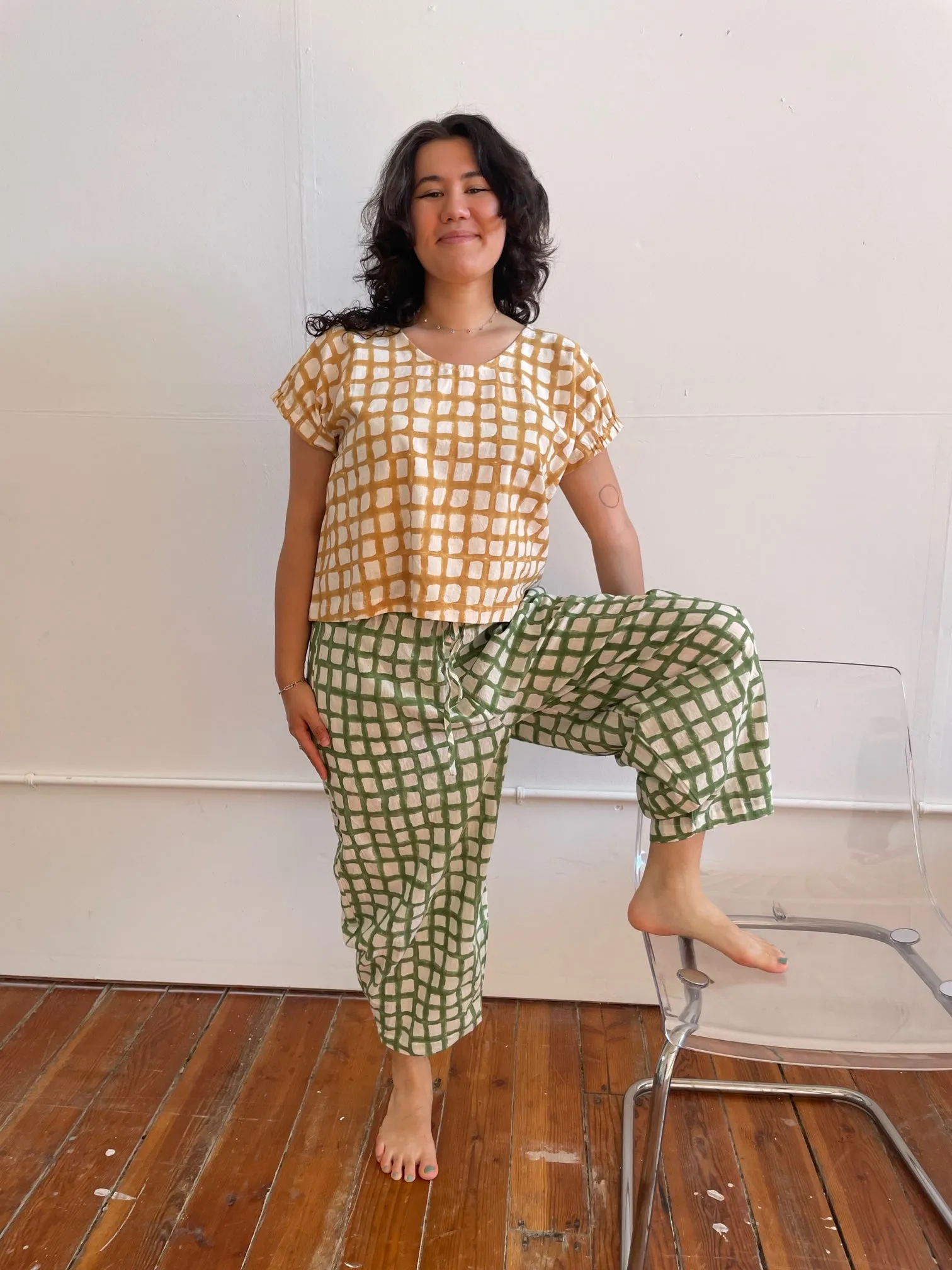 Marius Green Grid Uni-Size (S-XL)
