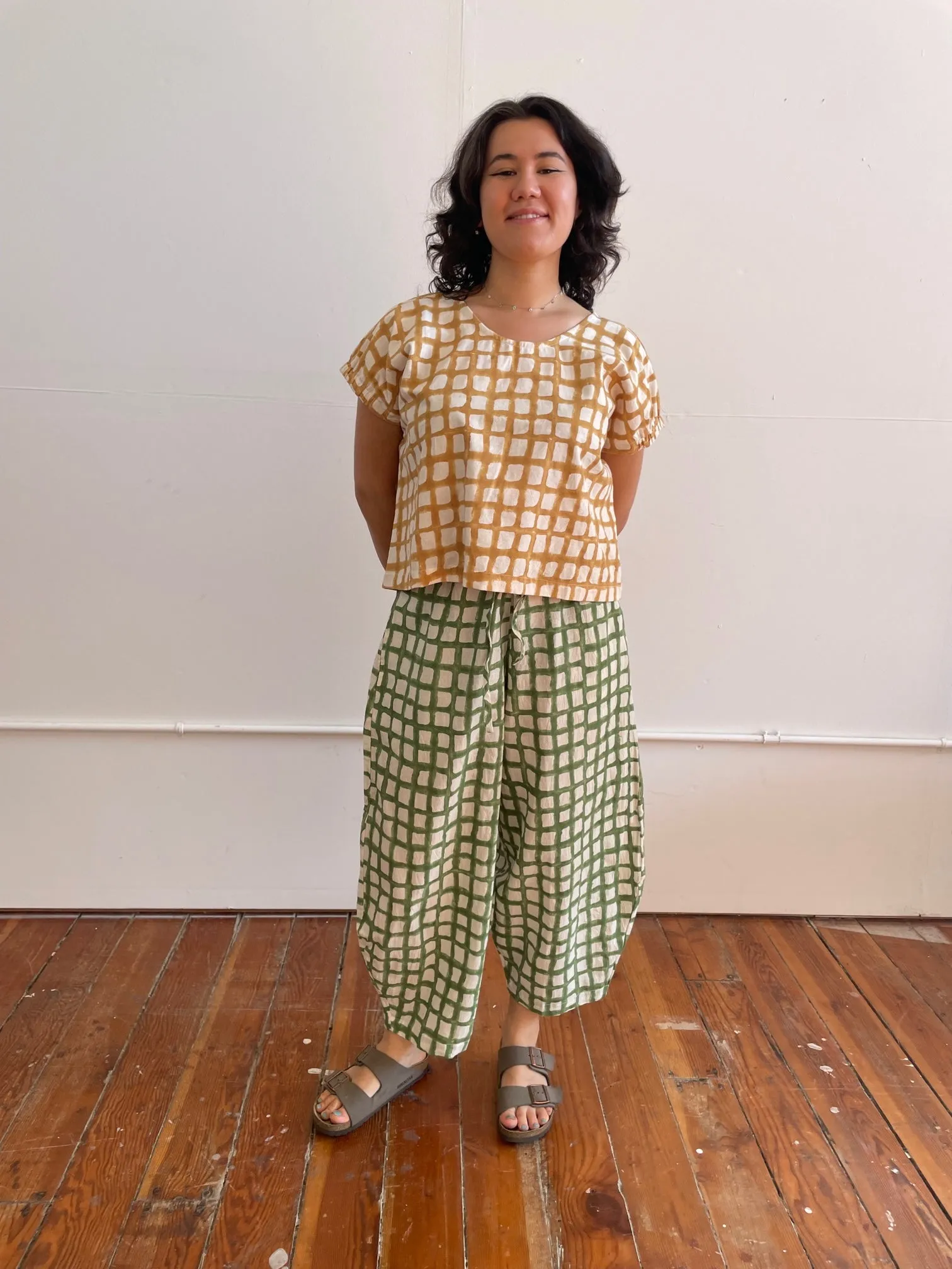 Marius Green Grid Uni-Size (S-XL)