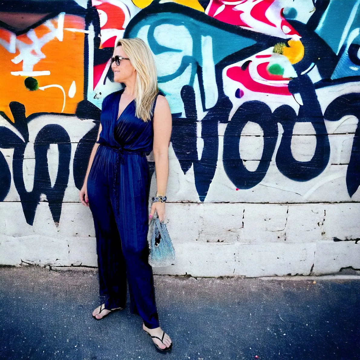 Melzi Jumpsuit | Navy