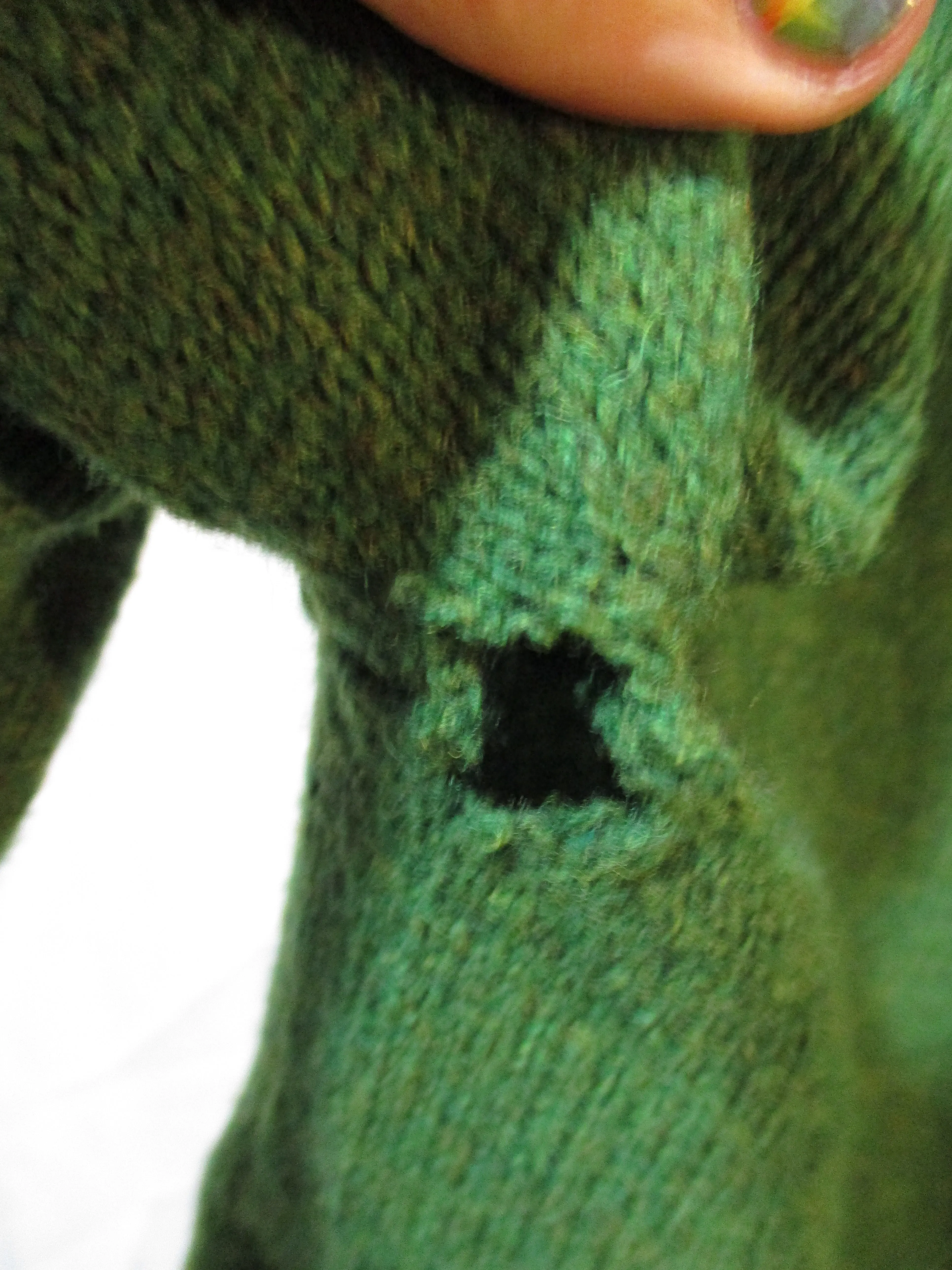 Mens L.L. BEAN Wool Knit Sweater Pullover V-Neck M SAGE GREEN Top