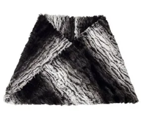 Men's Neck Warmer - Luxury Faux Fur in Smouldering Sequoia