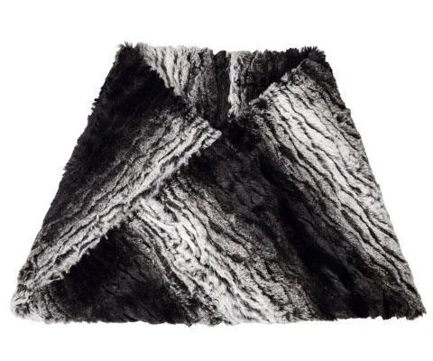 Men's Neck Warmer - Luxury Faux Fur in Smouldering Sequoia