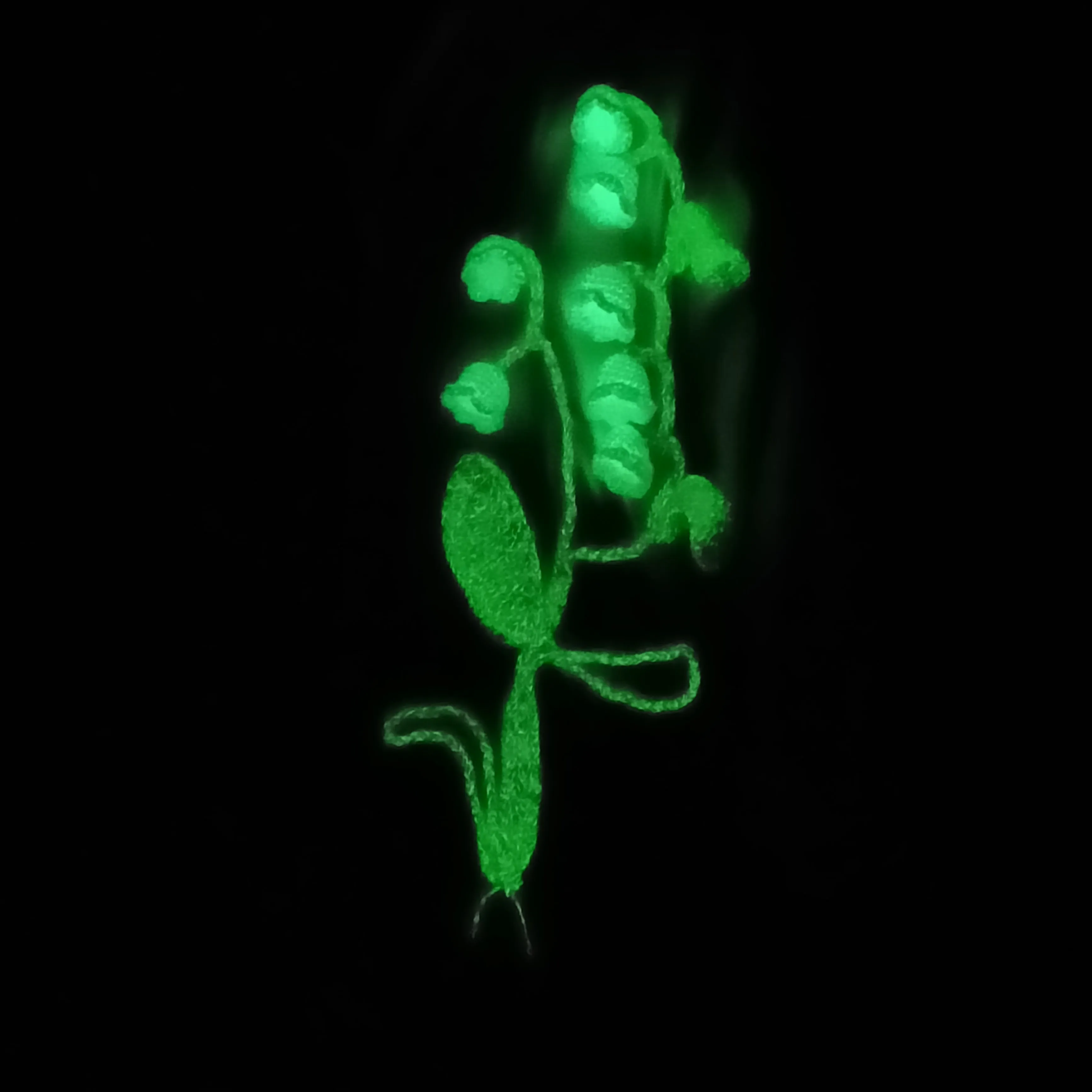 Milk Cotton Glow in the dark fluorescent crochet yarn