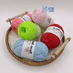 Milk Cotton Glow in the dark fluorescent crochet yarn